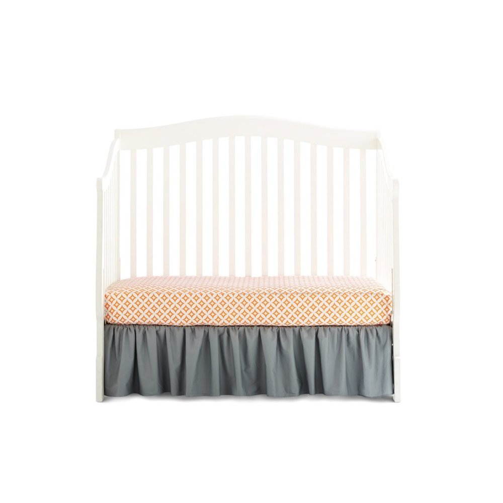 The American Baby Company Orange Tweedle Dee Tile Percale Crib Sheet NEW IN PACK